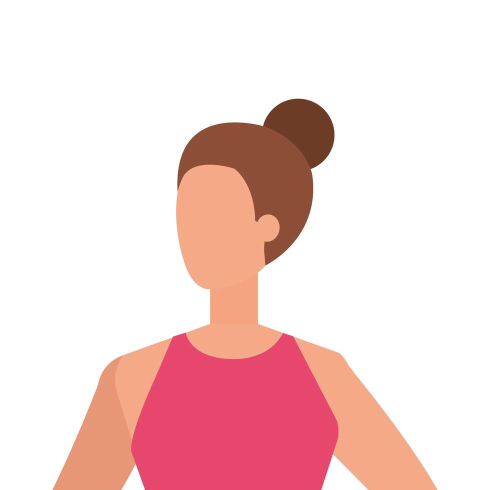 mujer de negocios elegante personaje avatar vector