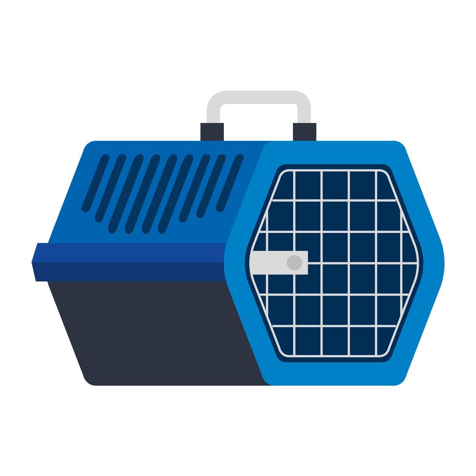 pet carry box isolated icon vector