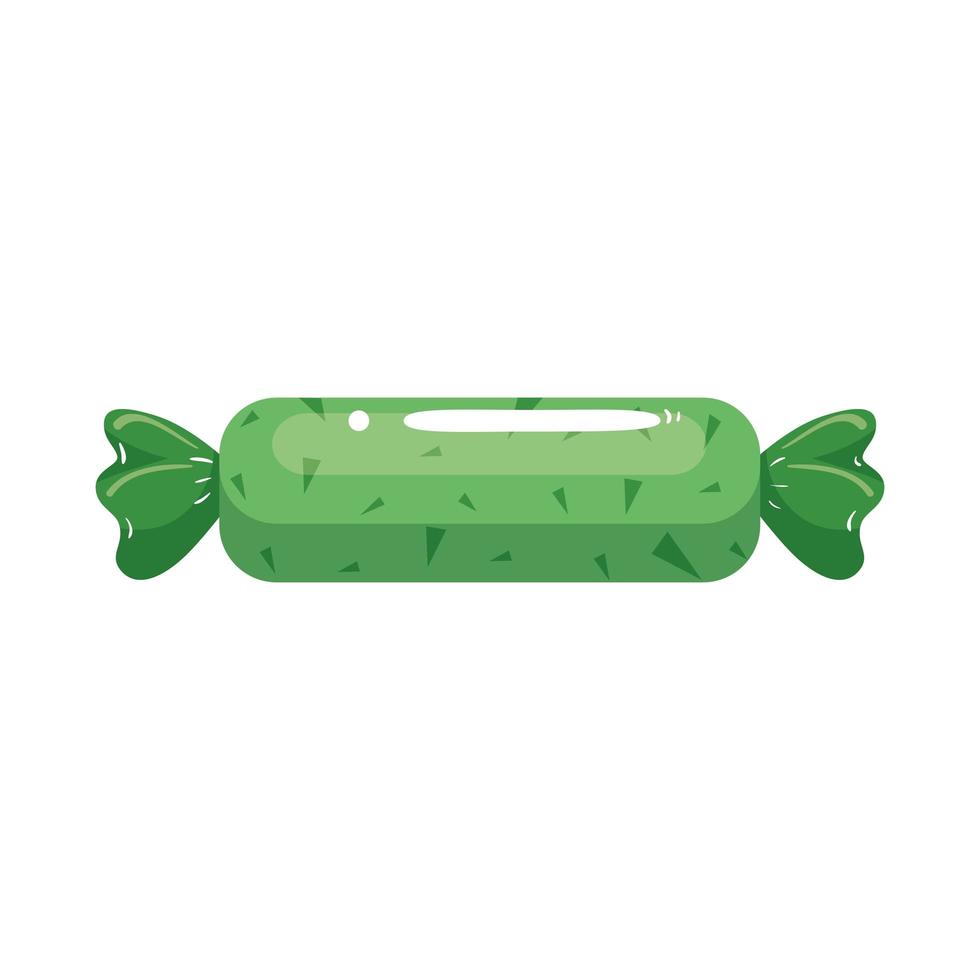 candy in wrap isolated icon vector