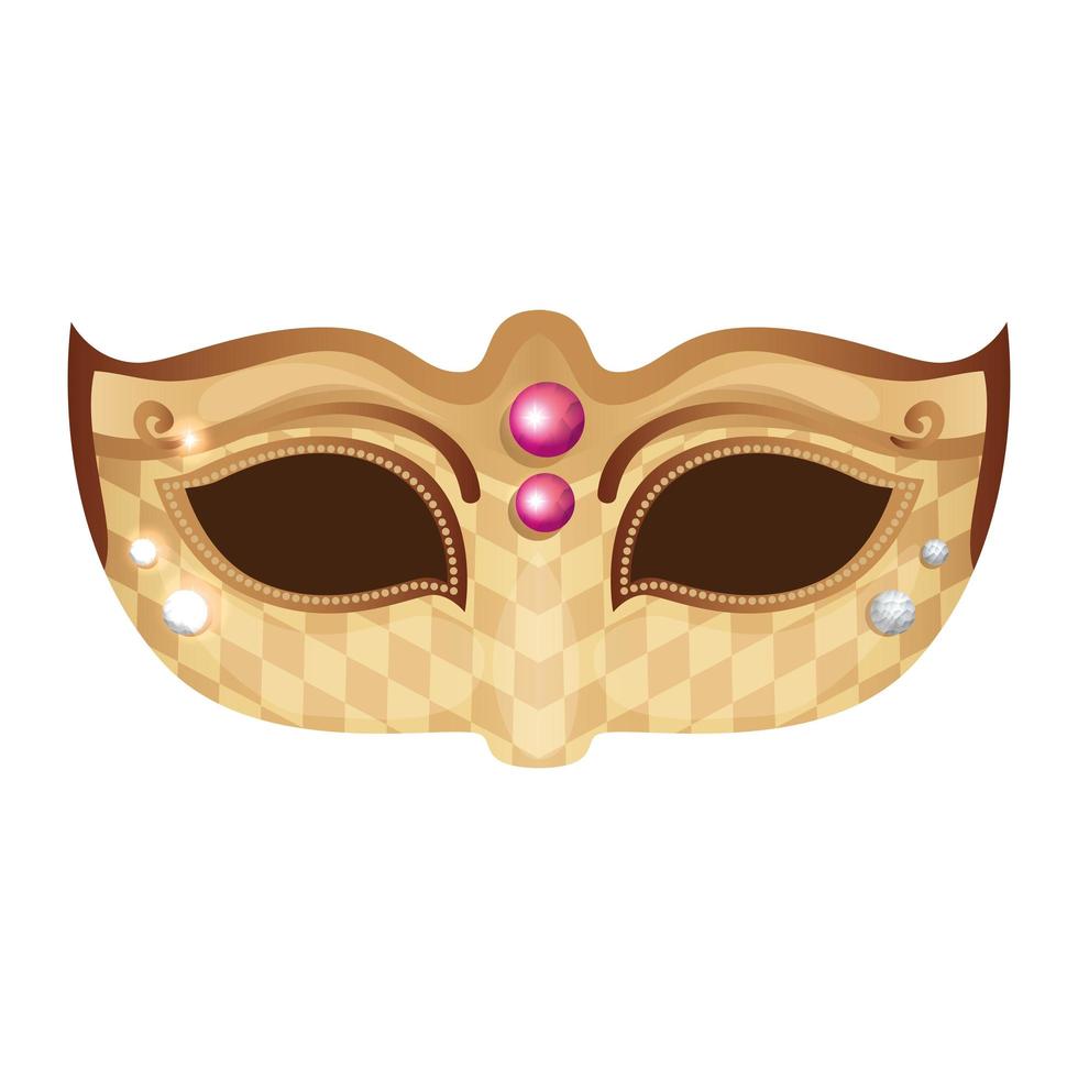 elegant mask fantasy isolated icon vector