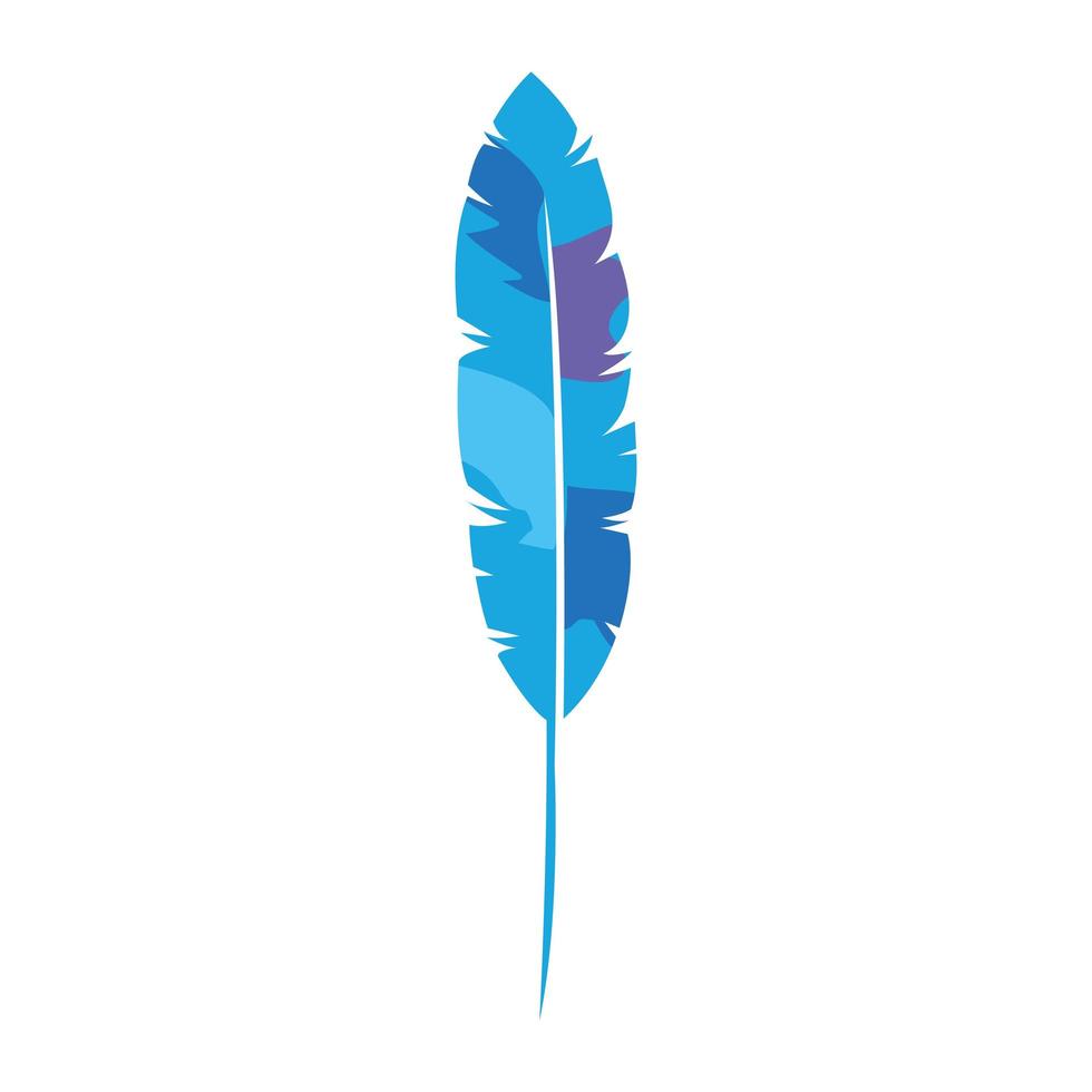 exotic feather bird isolated icon vector