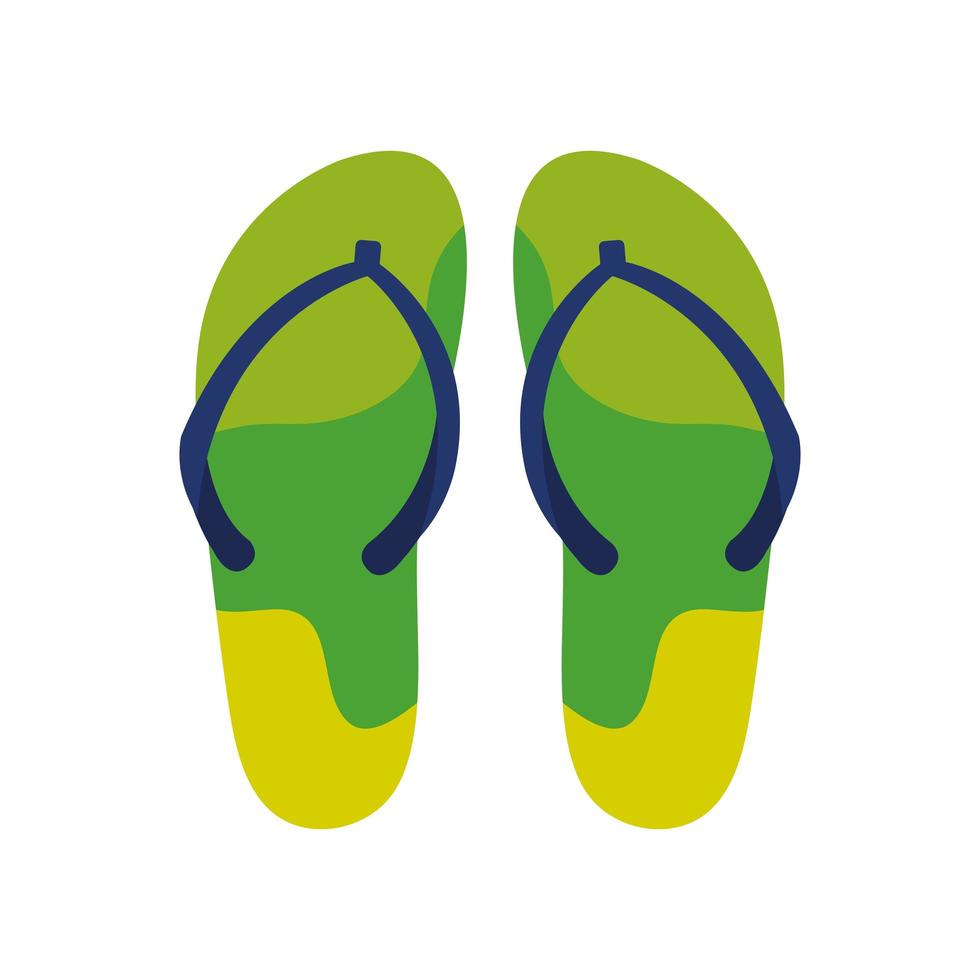 flip flops pair isolated icon vector