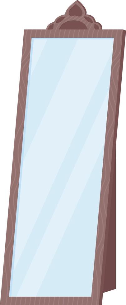 Stand mirror semi flat color vector object