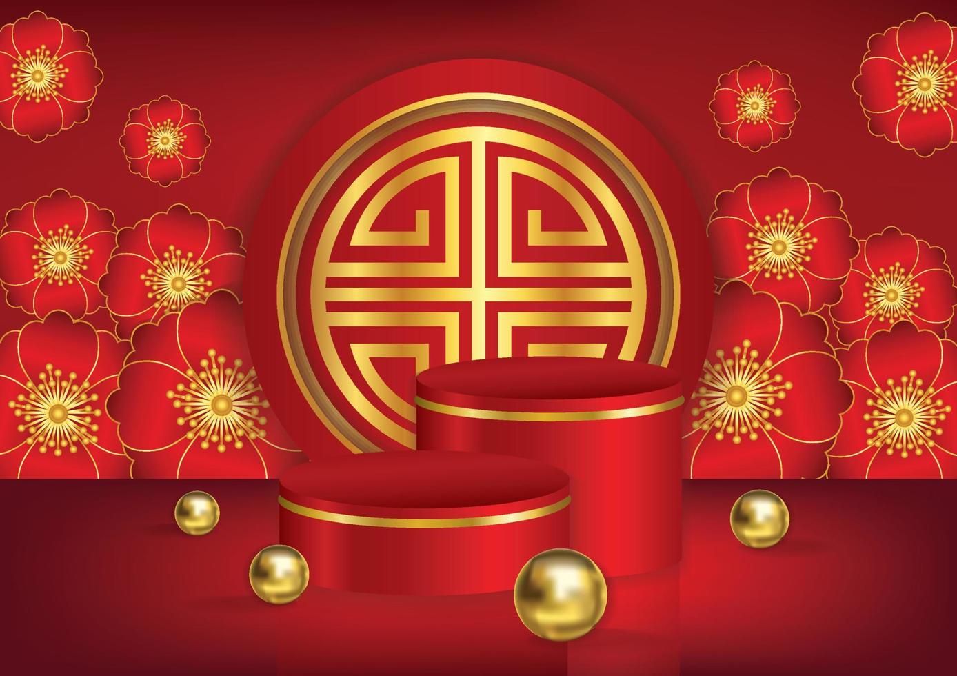 chinese new year tiger year 2022 vector background