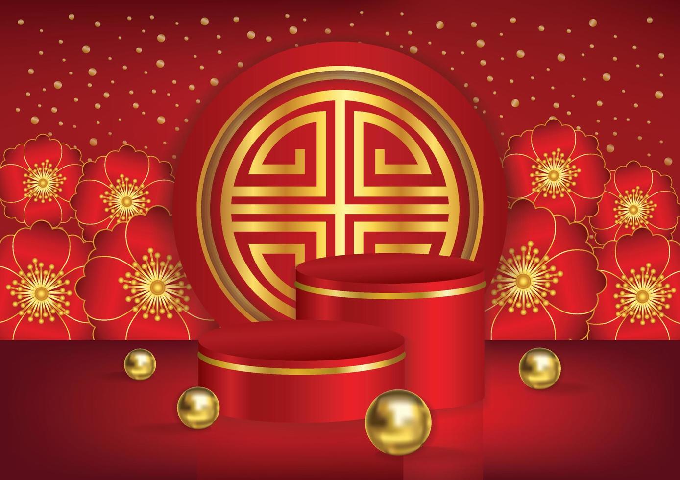 tiger year 2022 chinese new year background vector