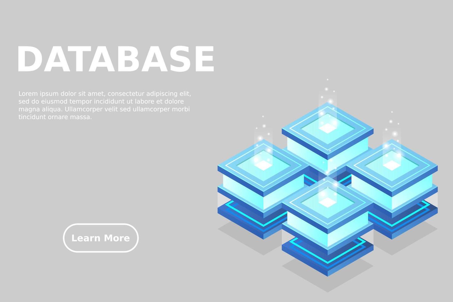 Server room isometric, Cloud storage data, Data center, Big data processing and computing technology vector