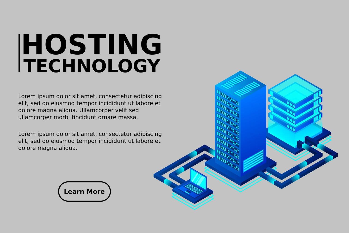 transferencia de datos del usuario al servidor. alojamiento de datos. flujo de datos. almacenamiento de datos. servidor. espacio digital. centro de datos. Big Data. tecnología vector