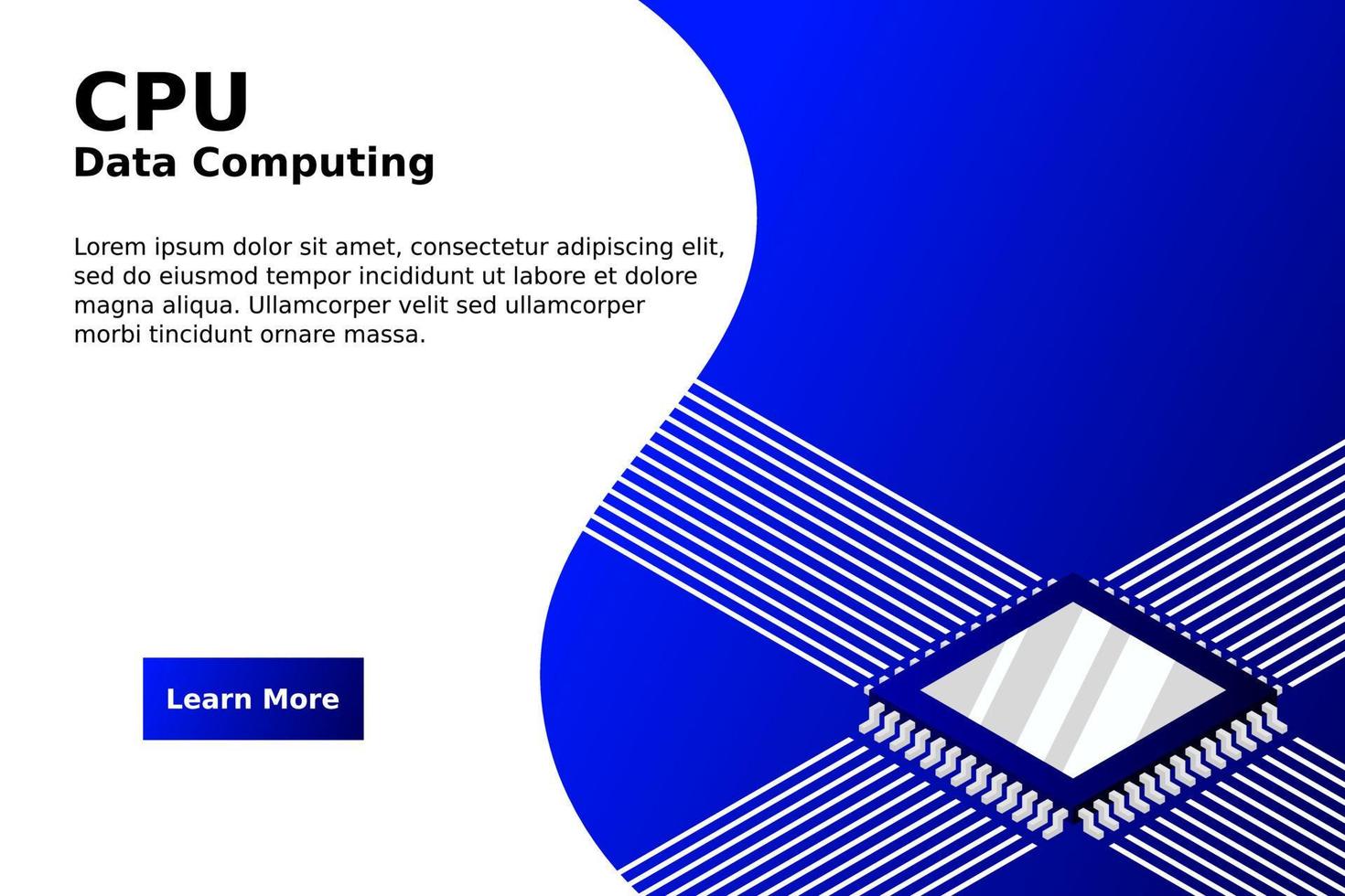 Artificial intelligence micro chip illustration. Quantum computing. PC mainboard illustration background vector