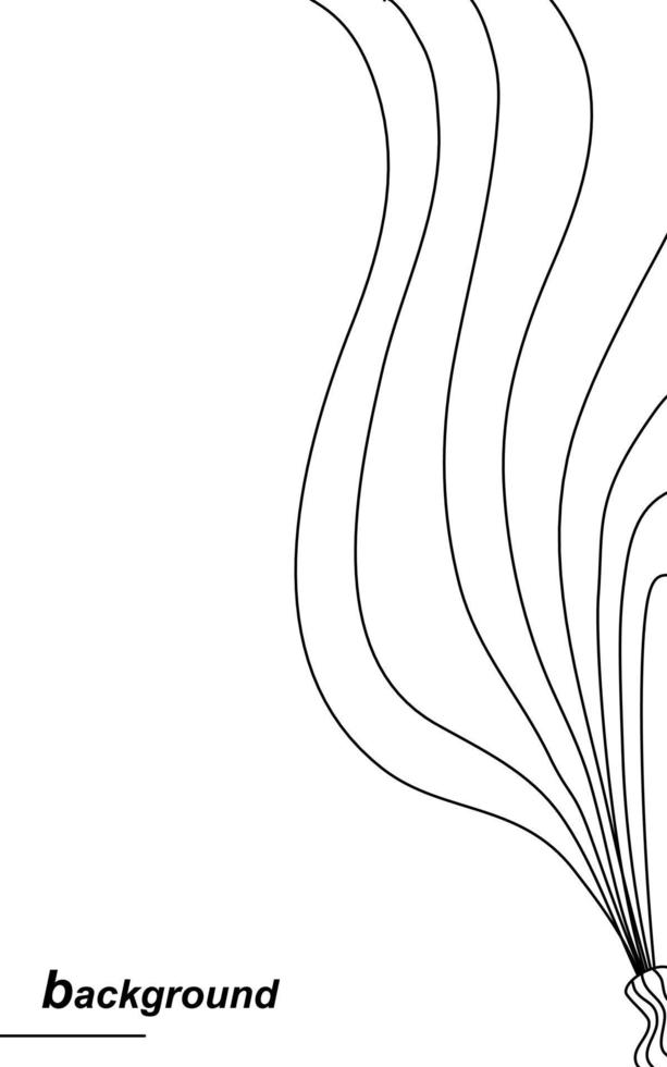 vector de plantilla de fondo de línea negra abstracta moderna