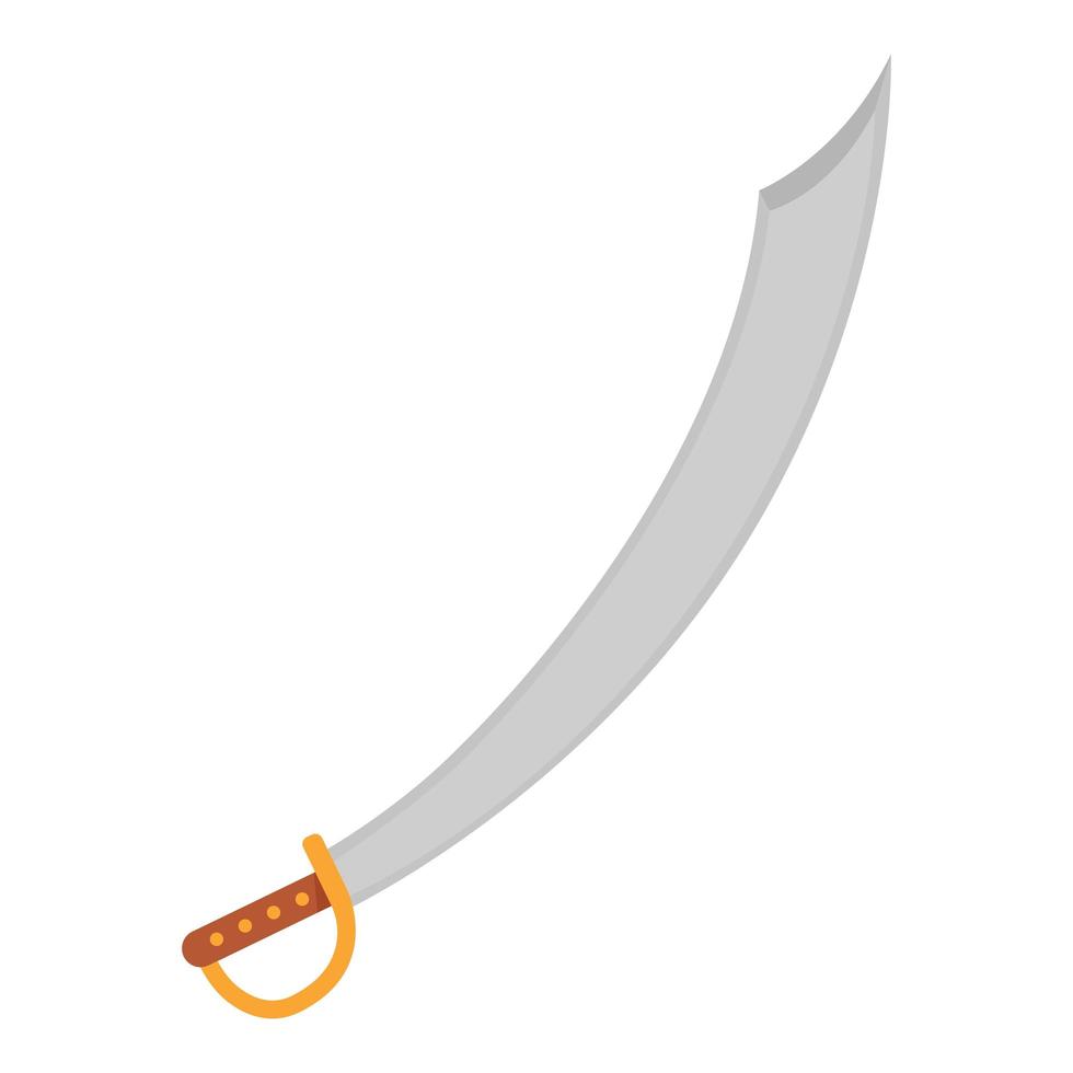 Saber with scabbard isolated on white background vector