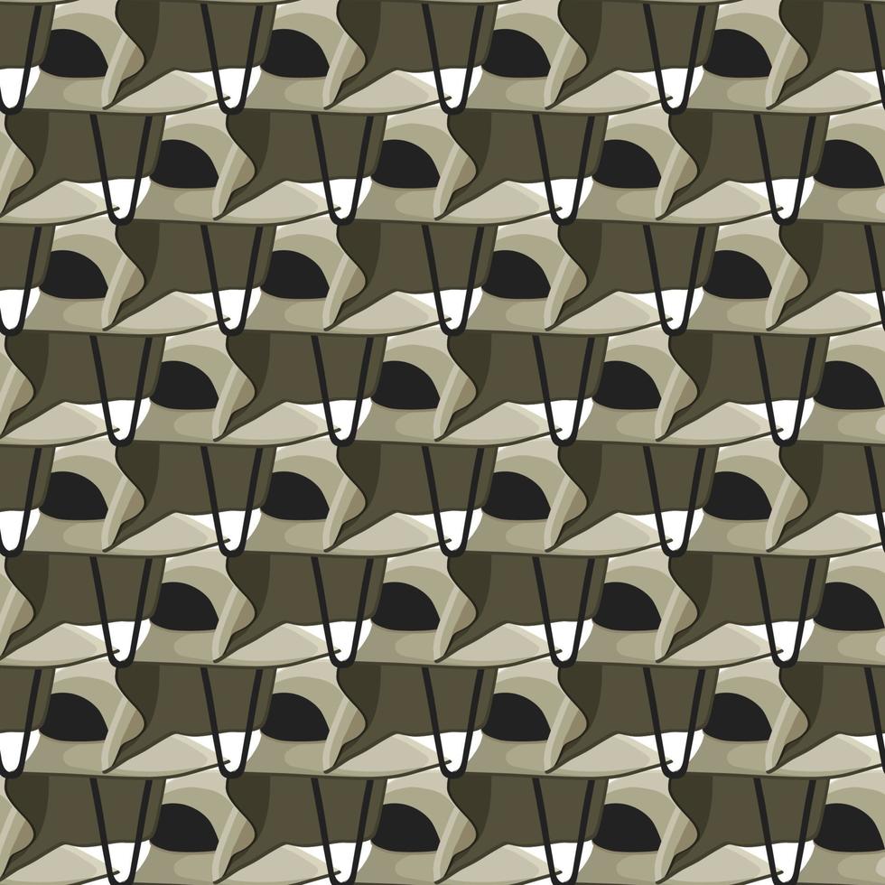 Ilustración sobre el tema sombreros de pesca patrón de colores vector