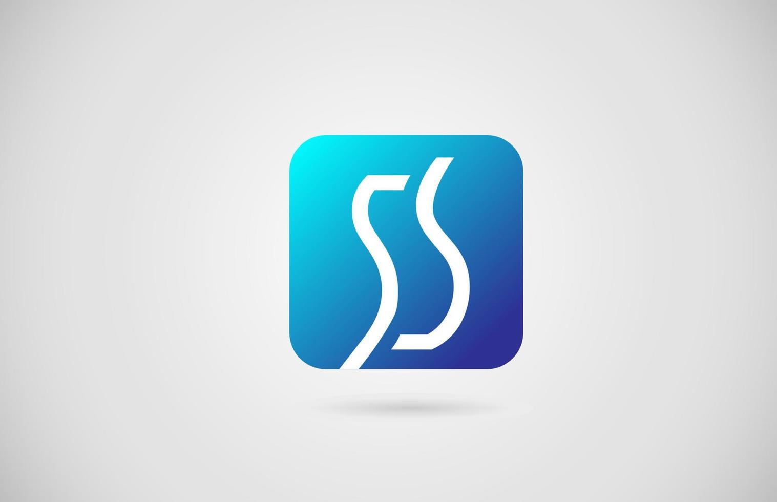 S alphabet letter logo icon. Creative design for company and business vector