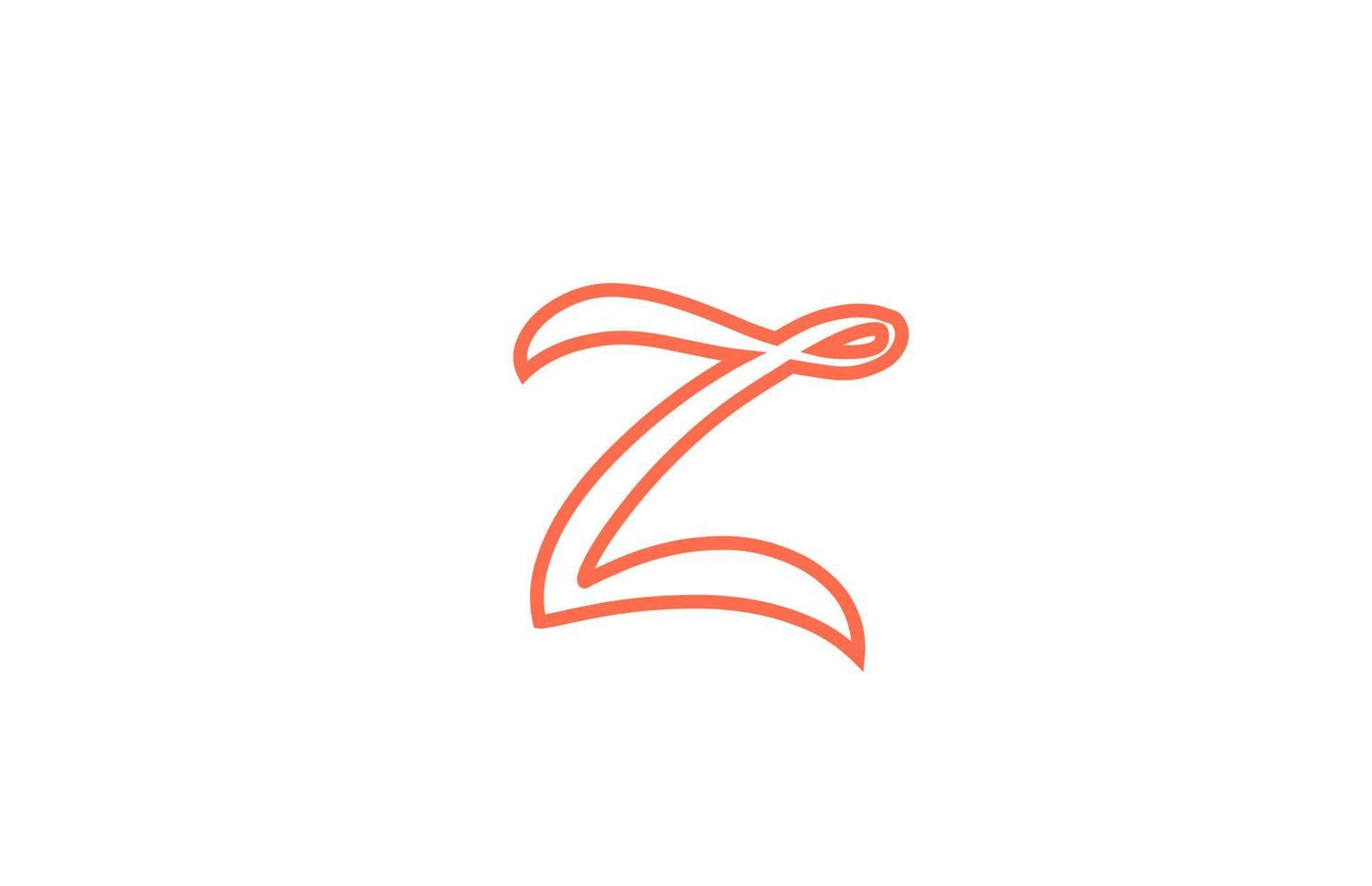 Z icono de logotipo de letra del alfabeto. diseño creativo para empresa y negocio vector