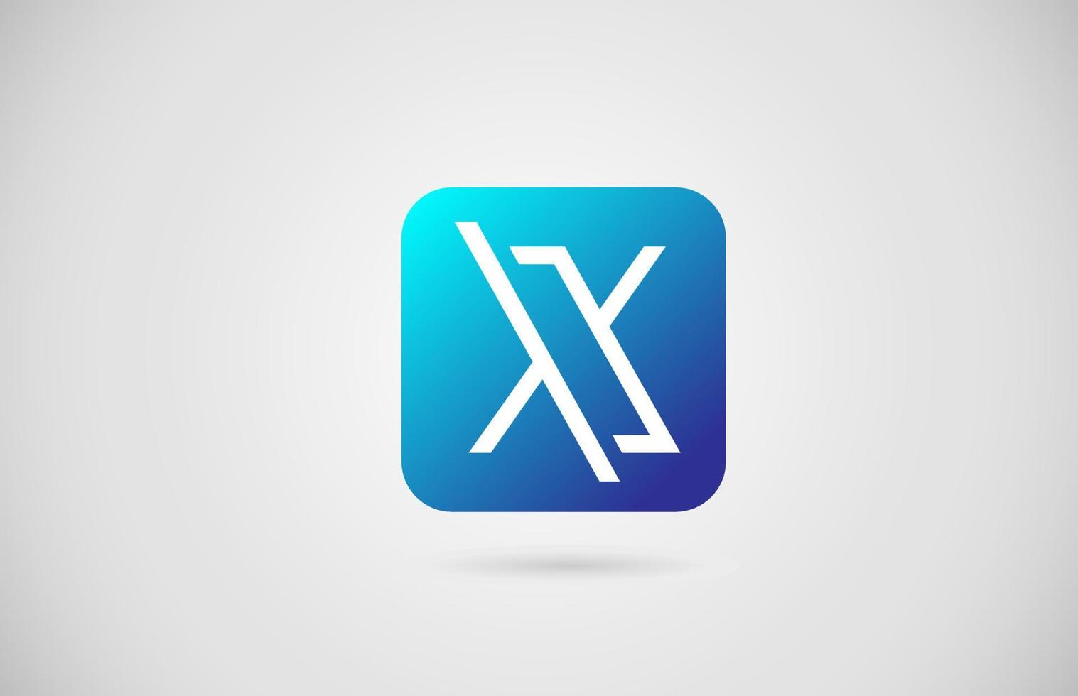 X alphabet letter logo icon. Creative design for company and business vector