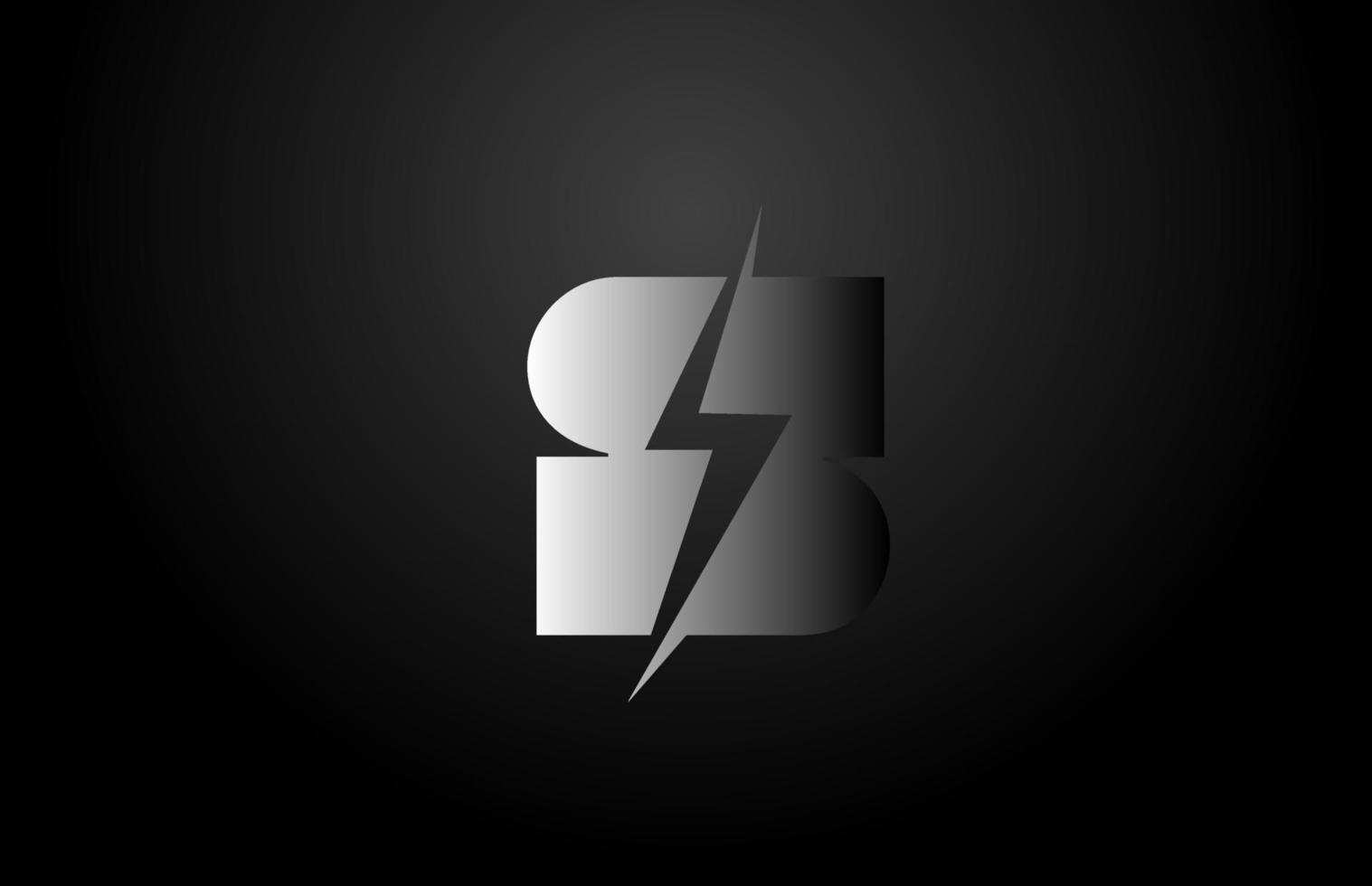S alphabet letter logo icon. Creative design for company and business vector
