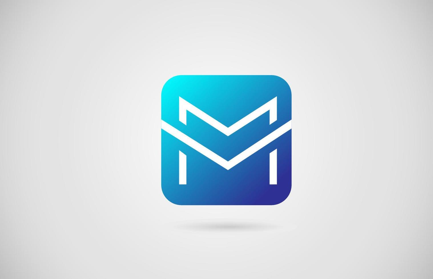 M alphabet letter logo icon. Creative design for company and business vector