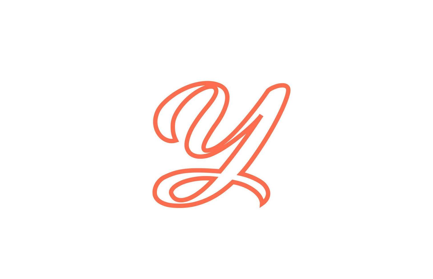Y alfabeto letra logo icono. diseño creativo para empresa y negocio vector
