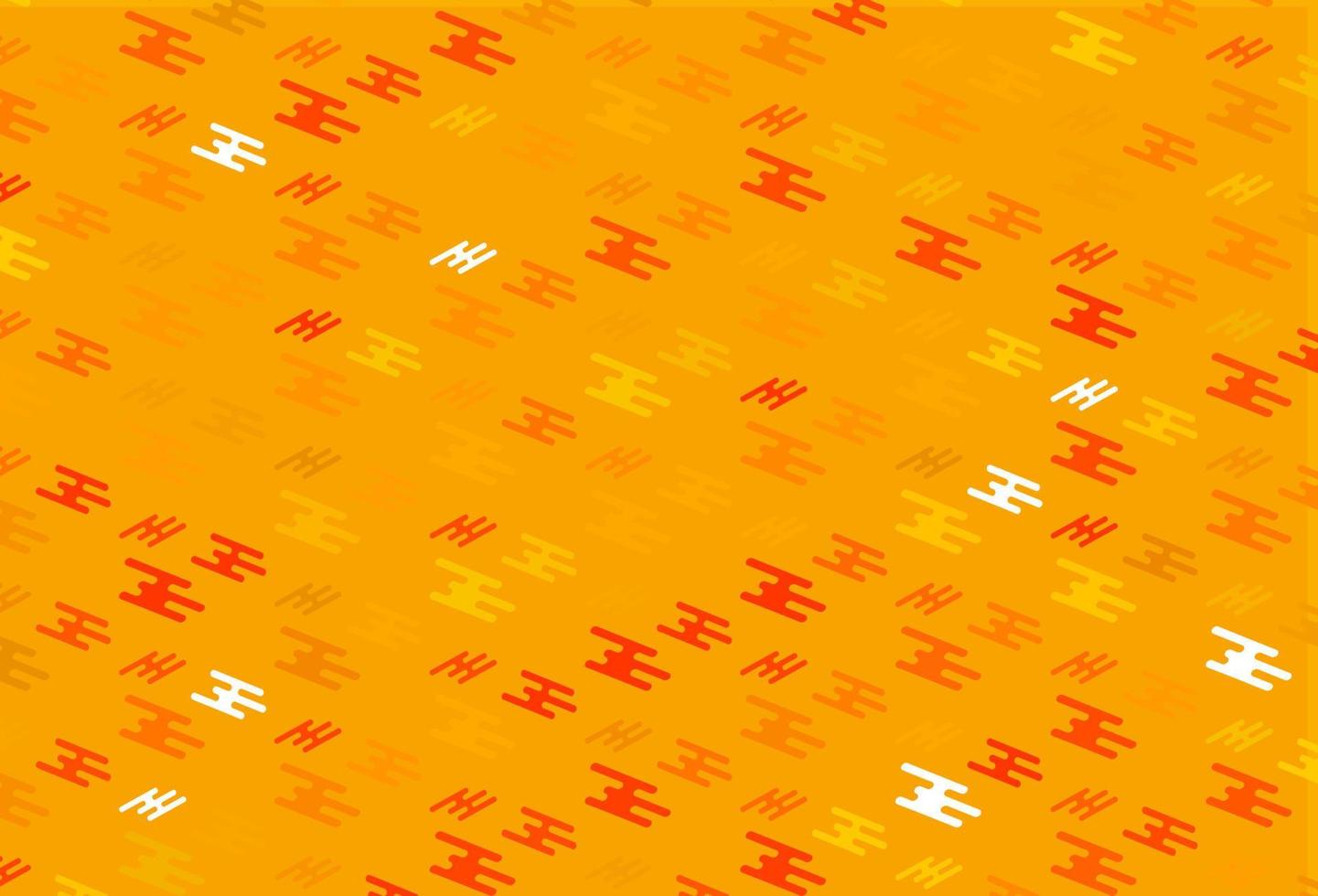 textura de vector de color amarillo claro, naranja con líneas de colores.