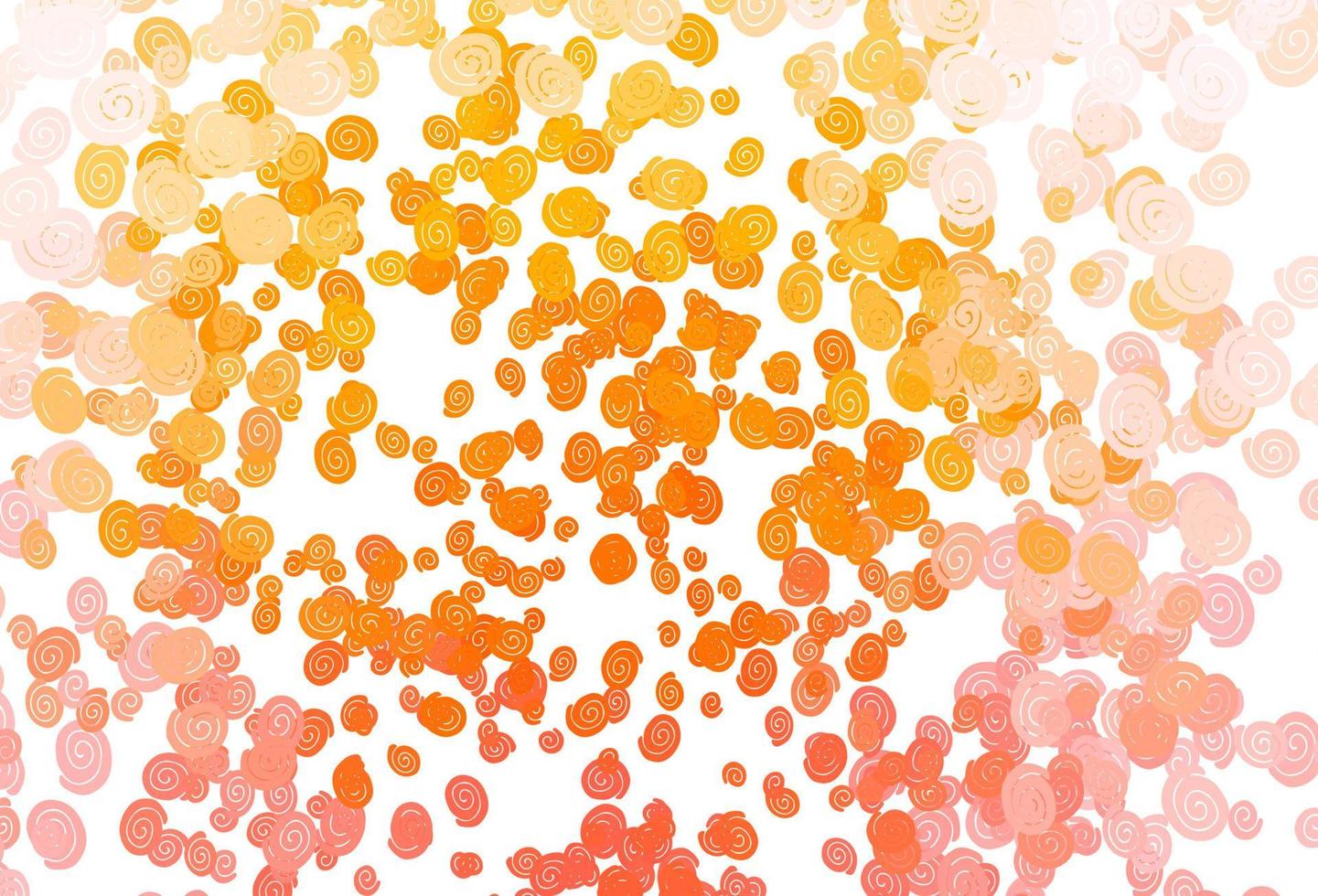 Light Yellow, Orange vector template with lava shapes.