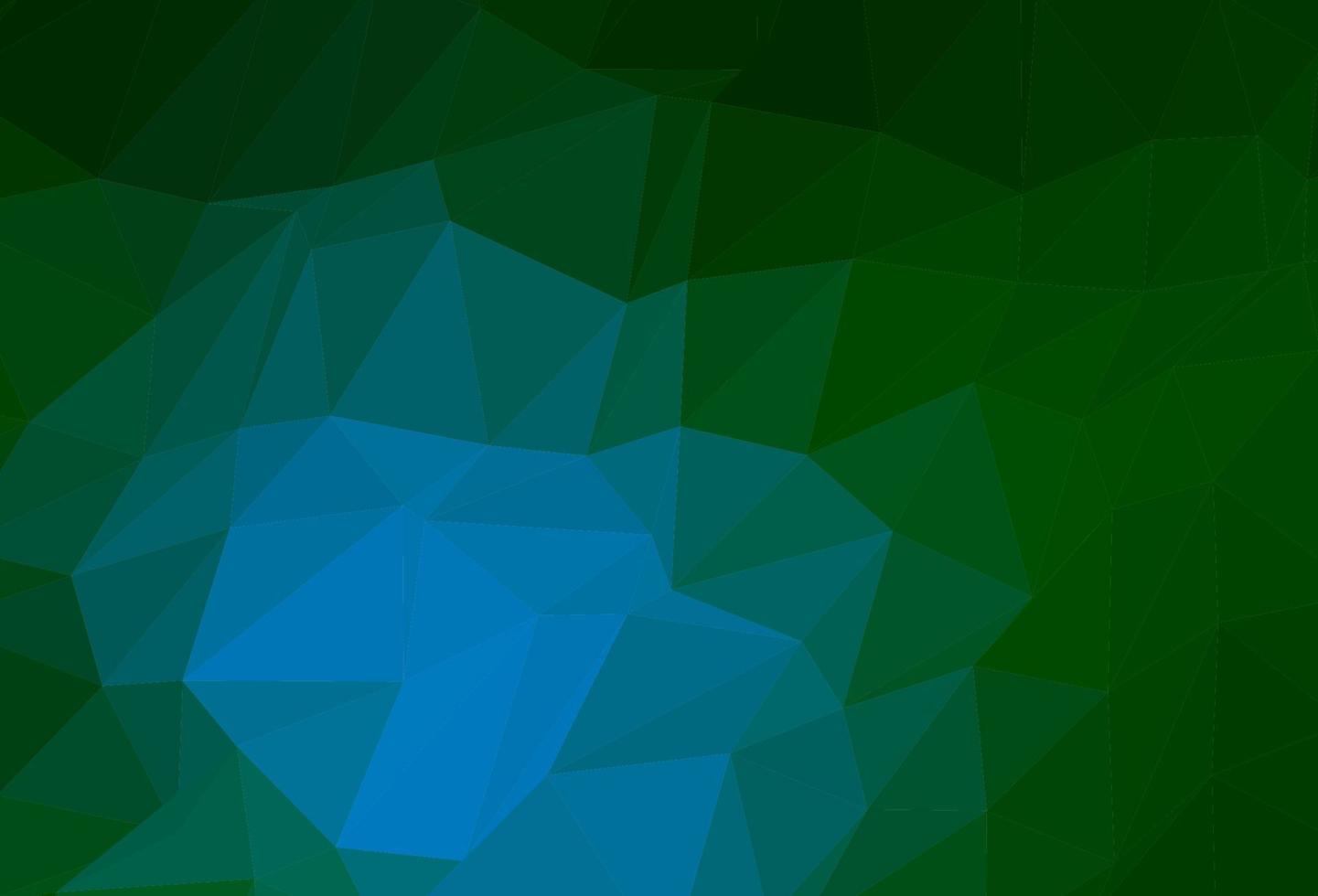 Dark Blue, Green vector shining triangular template.