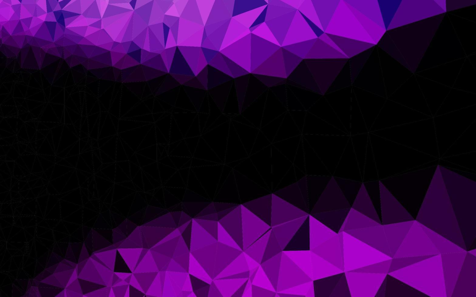 Dark Purple vector blurry triangle pattern.