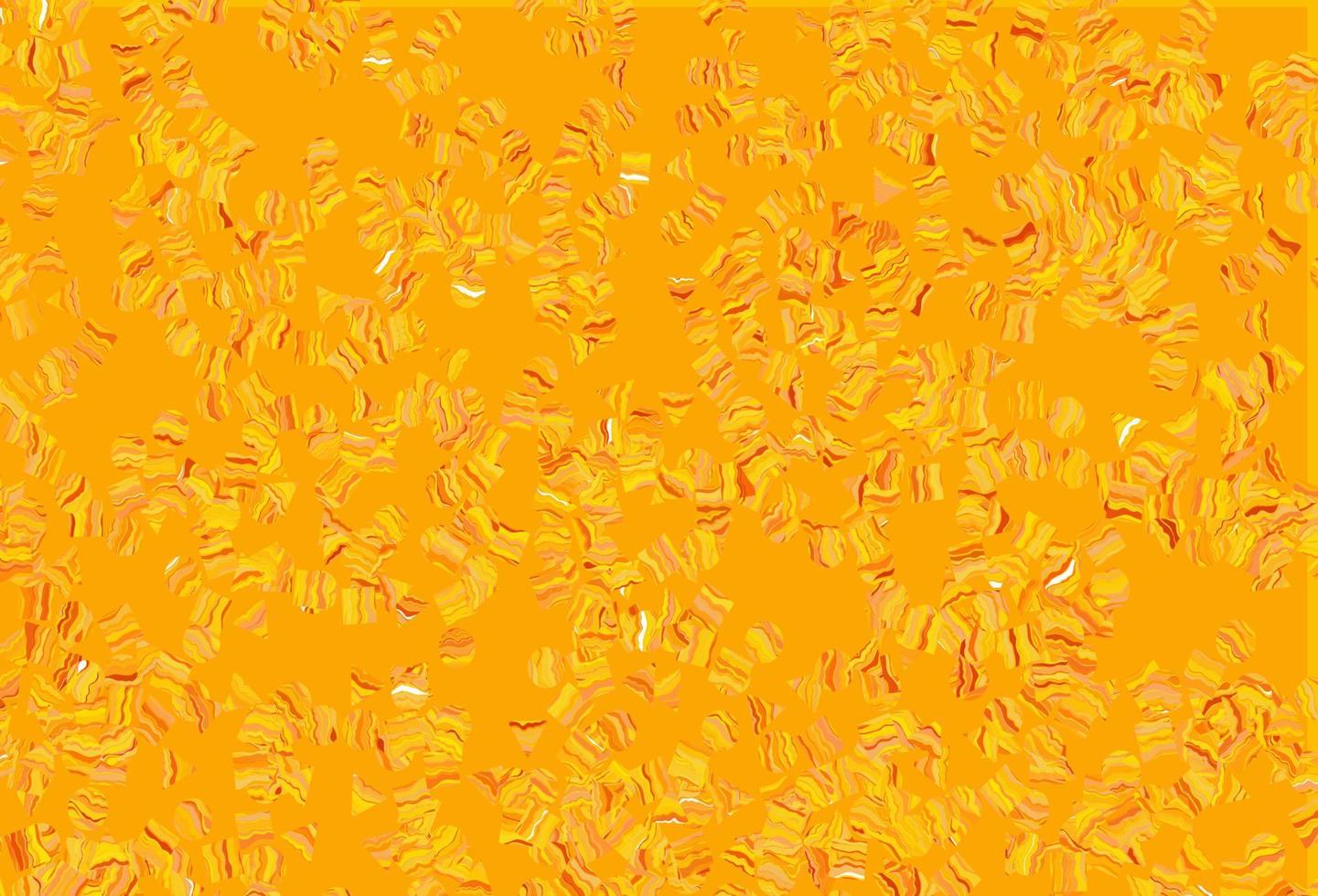 Light Yellow, Orange vector texture in poly style with circles, cubes.