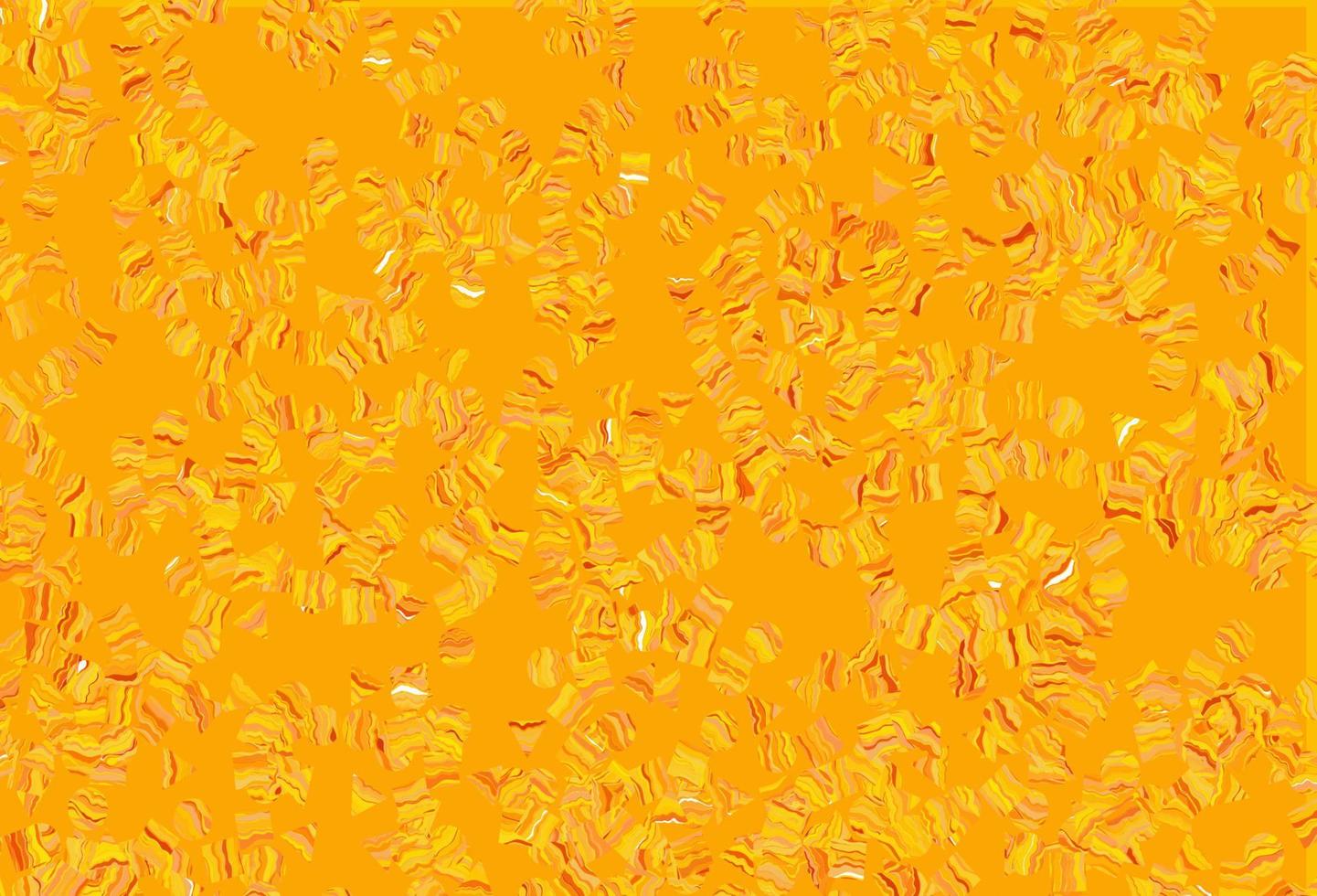 Light Yellow, Orange vector texture in poly style with circles, cubes.