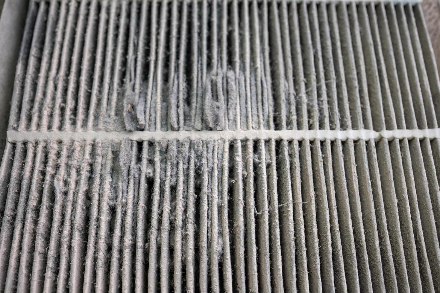 Dirty car air filters, should be maintained for fresh air photo