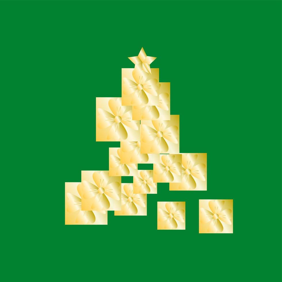 Golden ornament for christmas decoration vector illustration Description6
