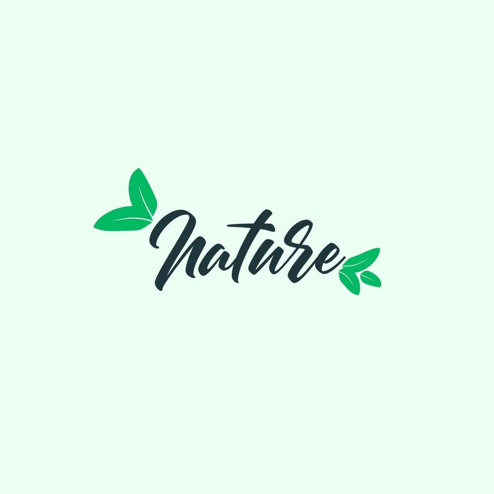 leaf nature logo and symbol for sign environment industry vector