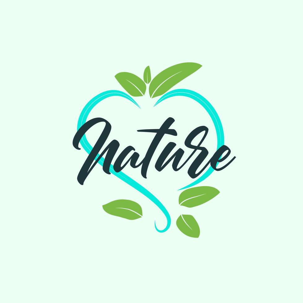 leaf nature logo and symbol for sign environment industry vector