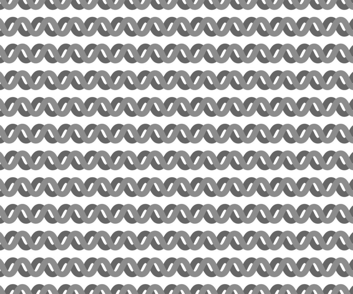 Zig Zag lines pattern. Black wavy line on white background. Abstract wave vector illustration. Digital paper for page fills, web designing, textile print. Vector art.