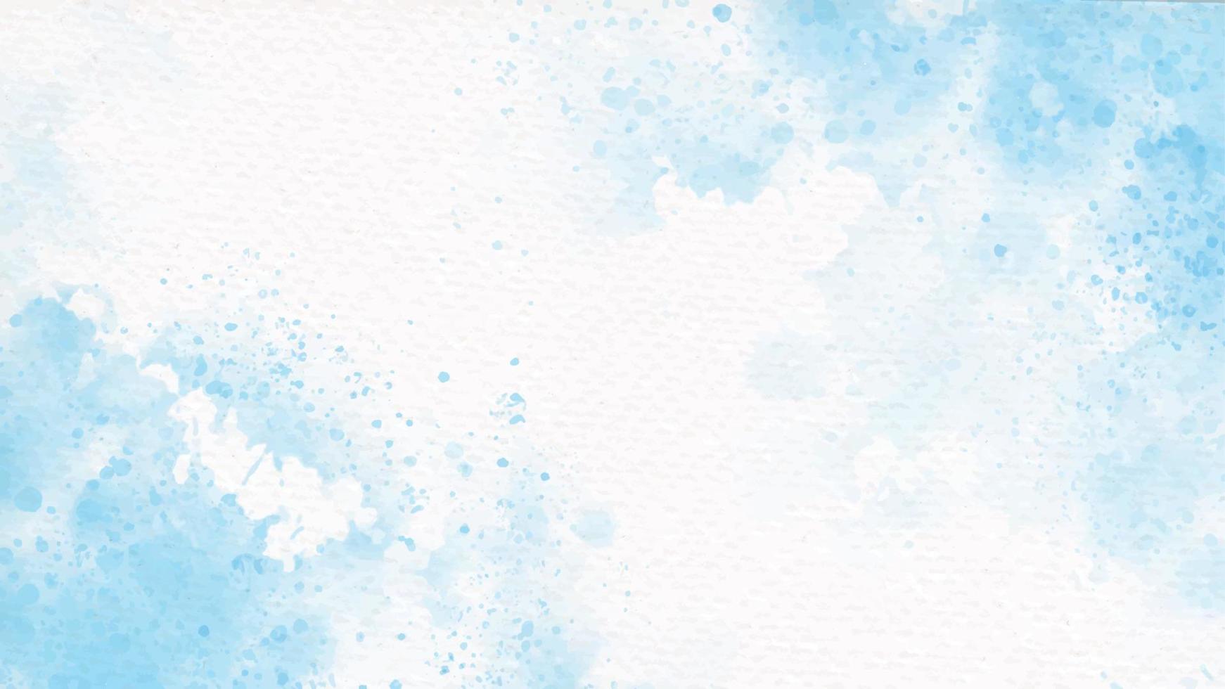 blue colorful watercolor splash on paper background vector
