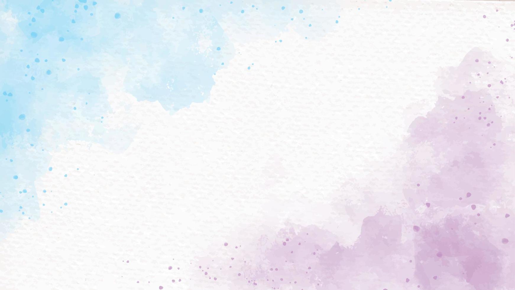 blue and violet rainbow pastel unicorn girly watercolor on paper abstract background vector