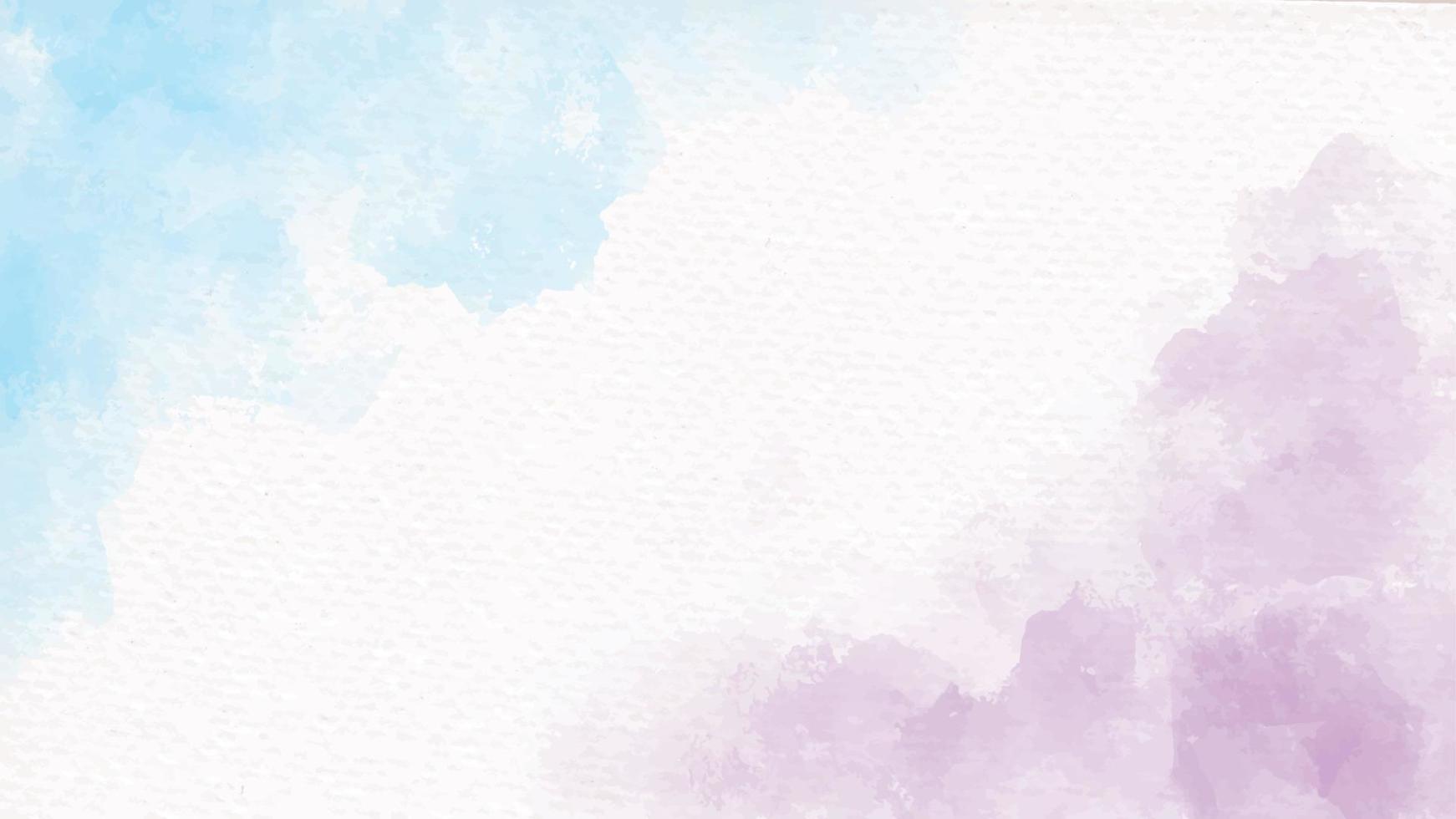 Arco iris azul y violeta unicornio pastel acuarela femenina sobre papel fondo abstracto vector