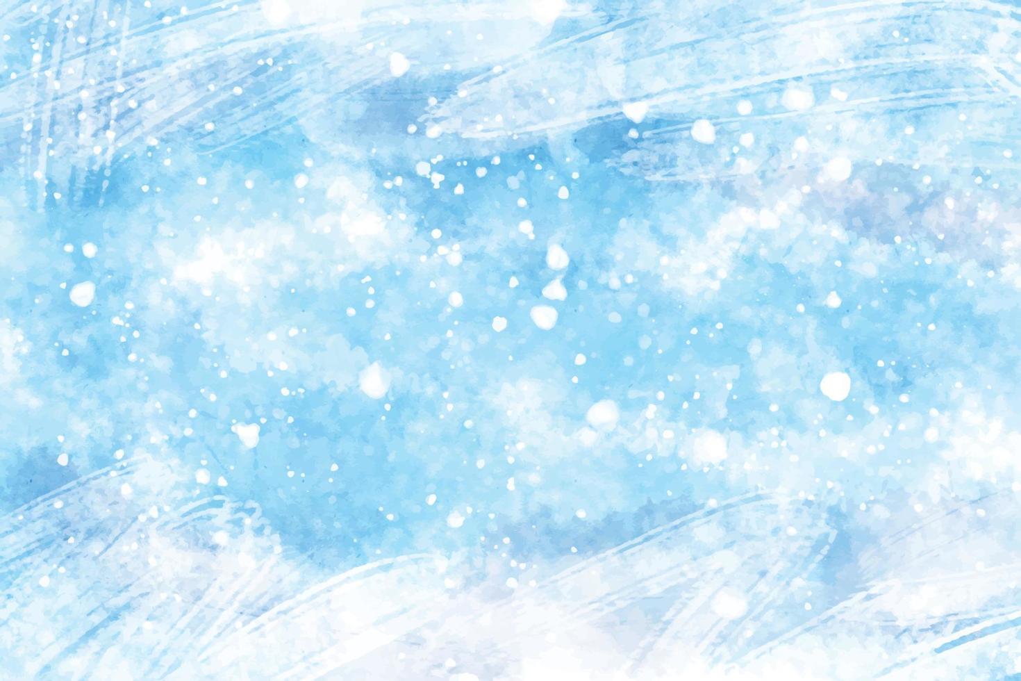 abstract watercolor snowfall or cracked ice background for chrismas and winter vector