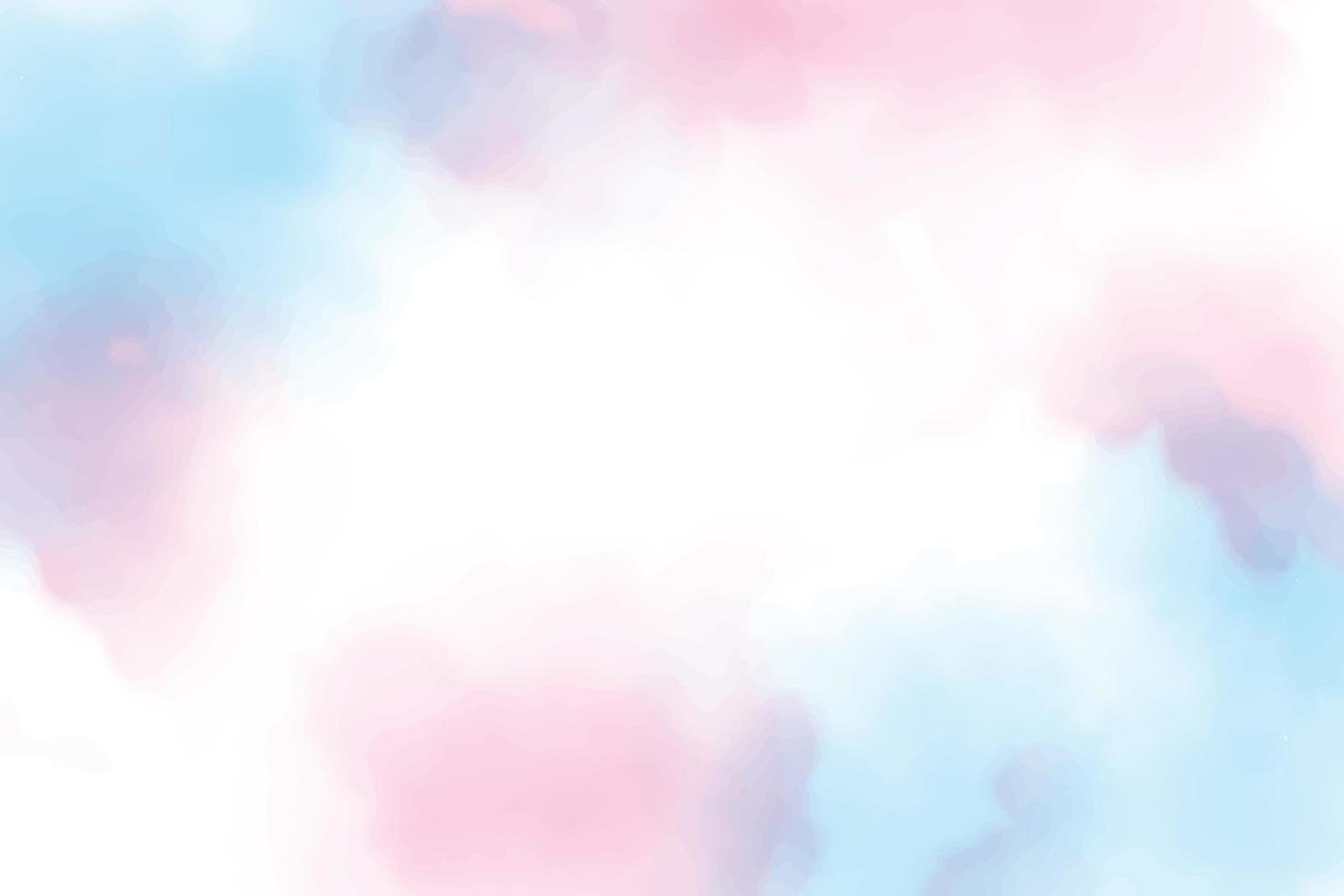 beautiful sweet cotton candy twilight sky watercolor background eps10 vectors illustration