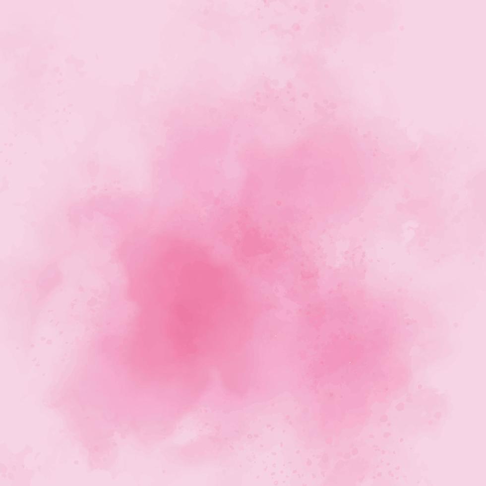 fondo de banner cuadrado salpicaduras de acuarela rosa vector