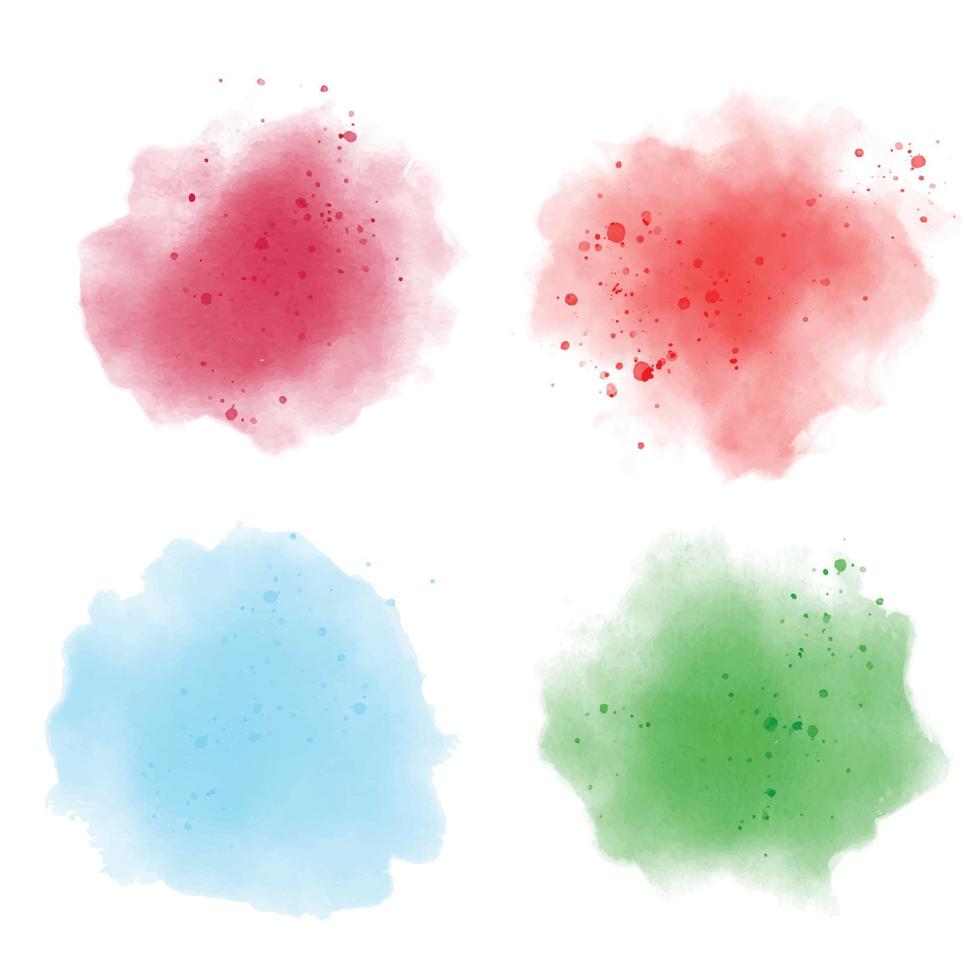 colorful watercolor splash banner background vector