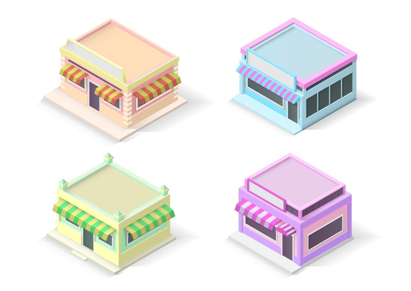 cake or bakery shop building vector