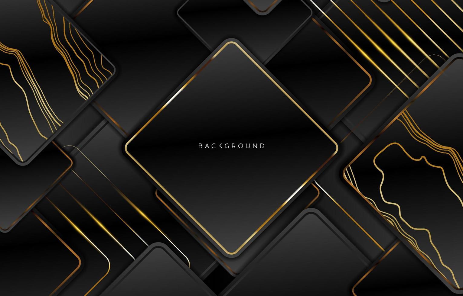 Black and Gold Premium Background vector