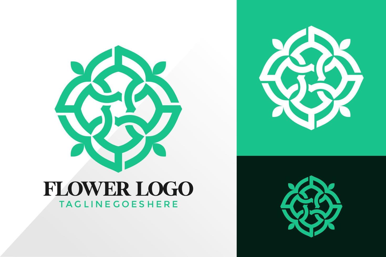 Nature Flower Logo Design, Abstract Logos Designs Concept for Template vector