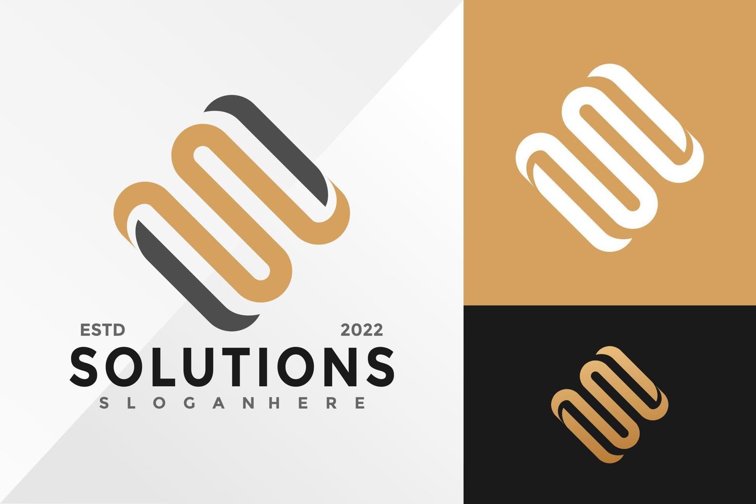 Letter S Solutions Logo Design Vector illustration template