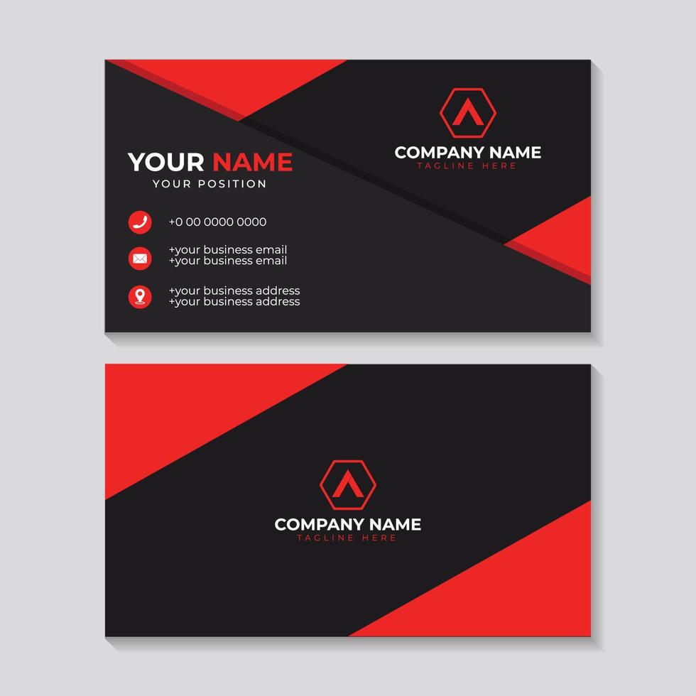 Business card design template vector