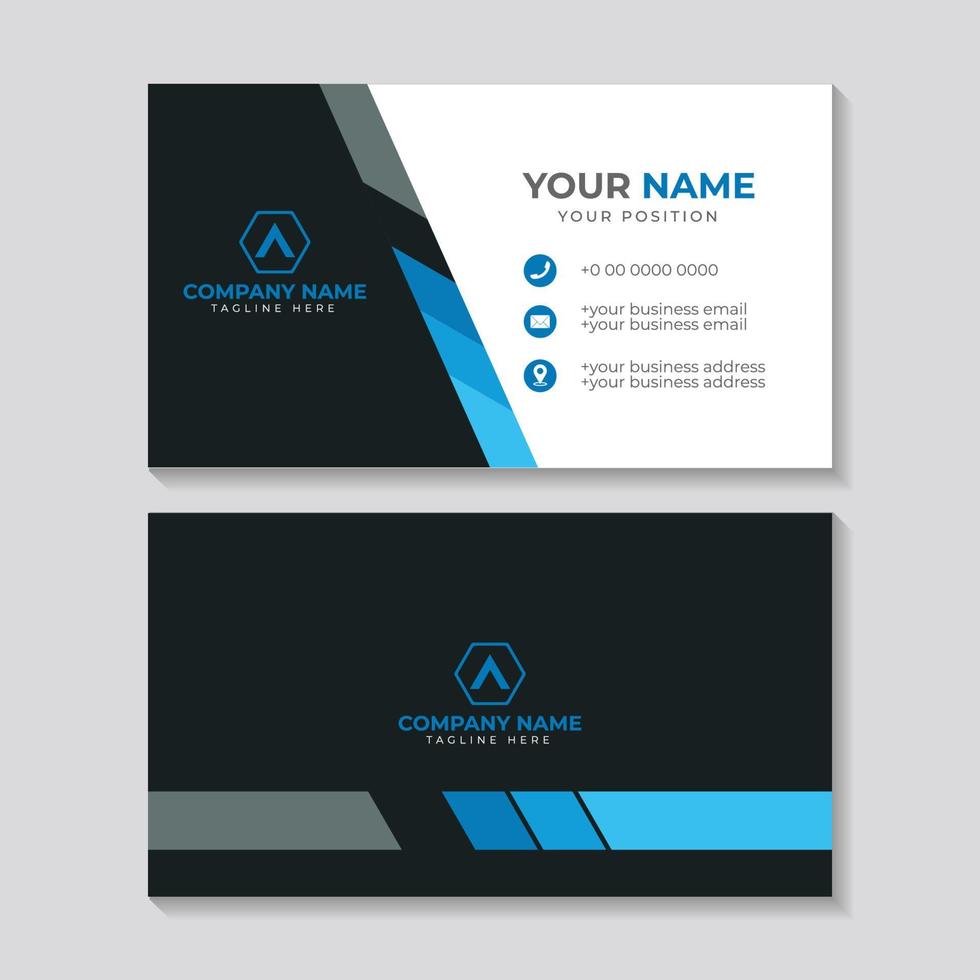 Business card design template vector