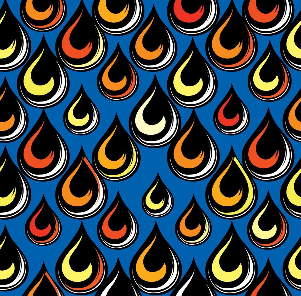 gota de agua de patrones sin fisuras. Fondo abstracto geométrico con gotas. elegante textura de forma orgánica de gota de agua funky. vector