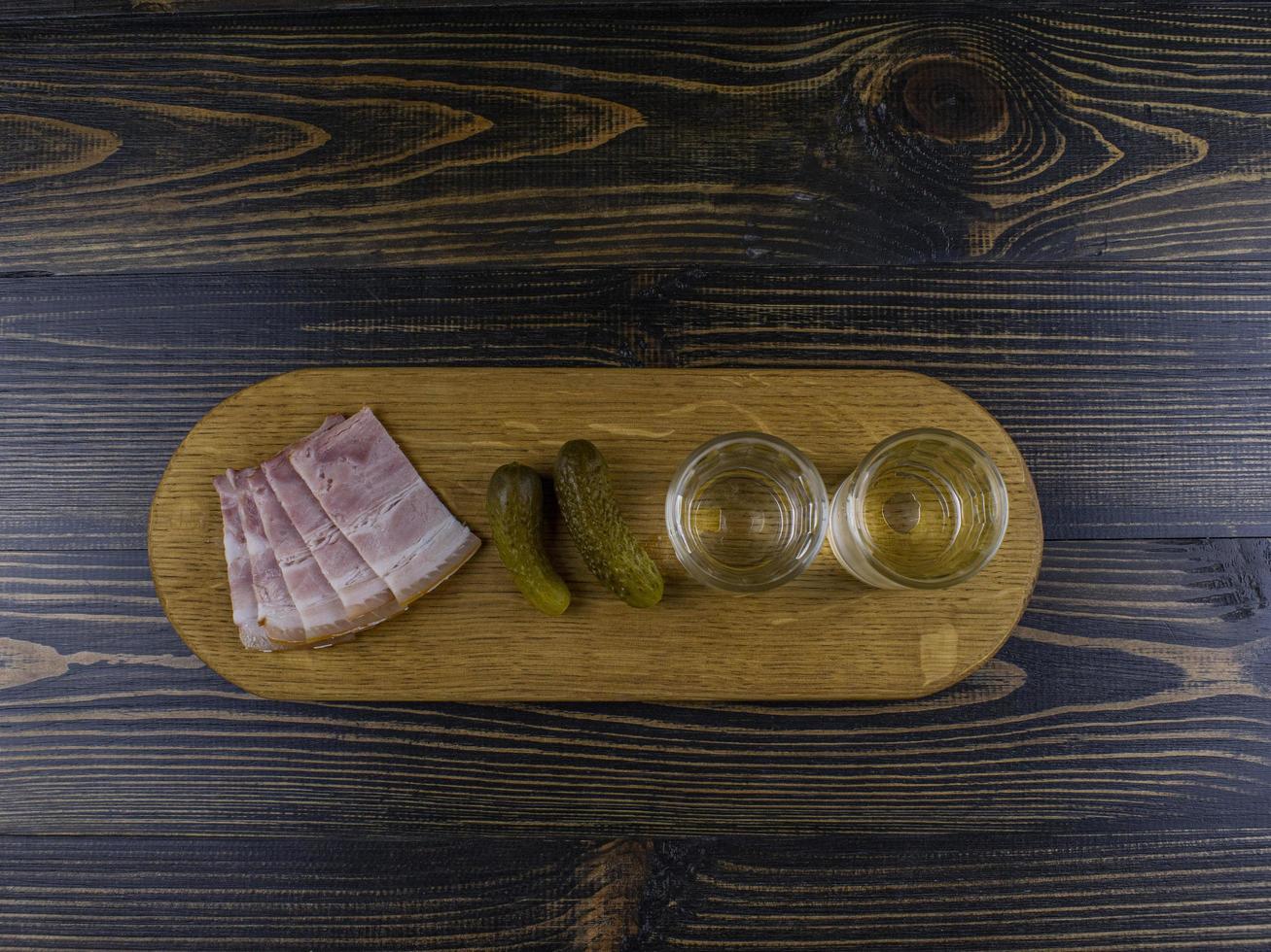 Glasses with cold vodka photo
