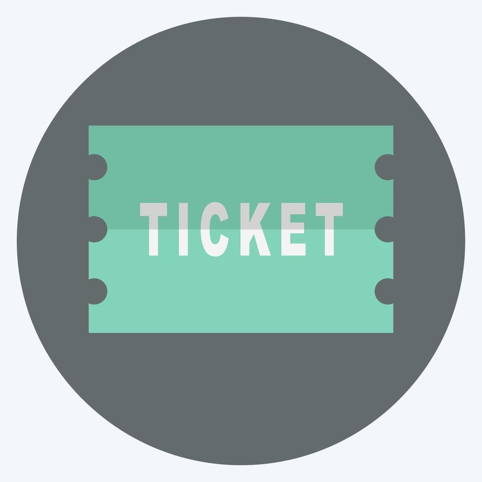 Icon Tickets - Flat Style- Simple illustration, Good for Prints , Announcements, Etc vector