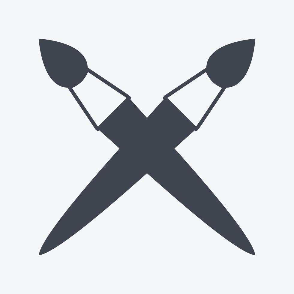 Icon Brushes - Glyph Style- Simple illustration, Good for Prints , Announcements, Etc vector