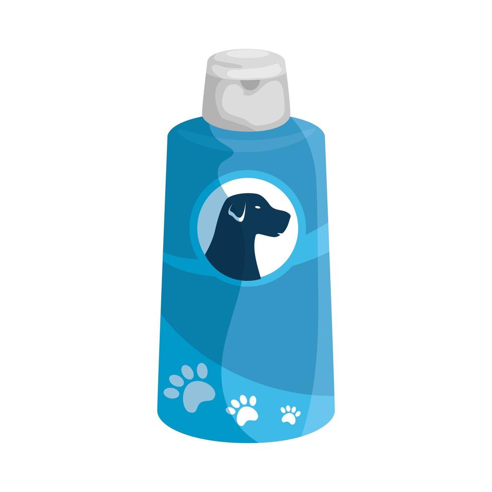 dog care bottle isolated icon vector